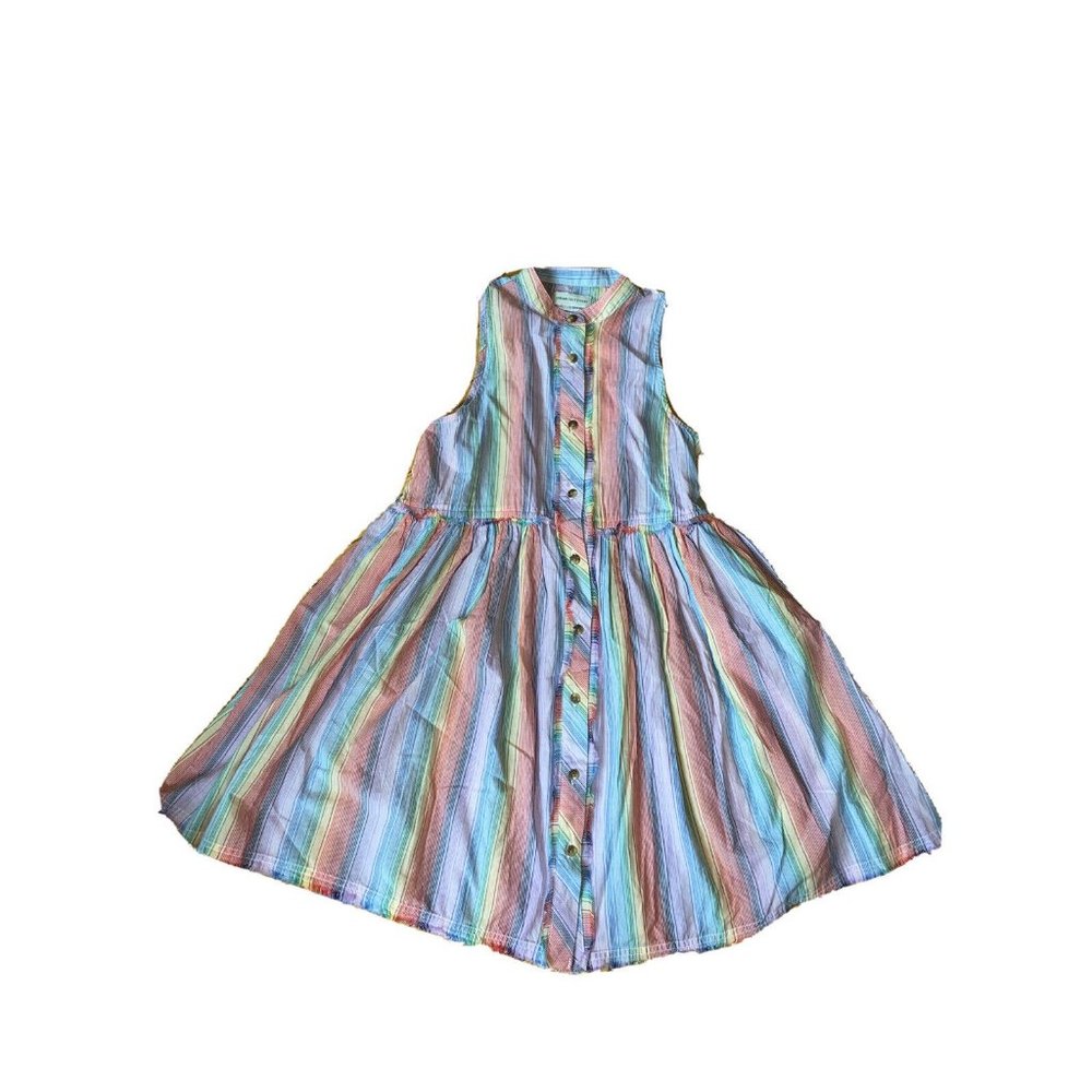 Urban Outfitters Womens XS Sundress Rainbow Stripe Suki Button-Front Pride LGBTQ
